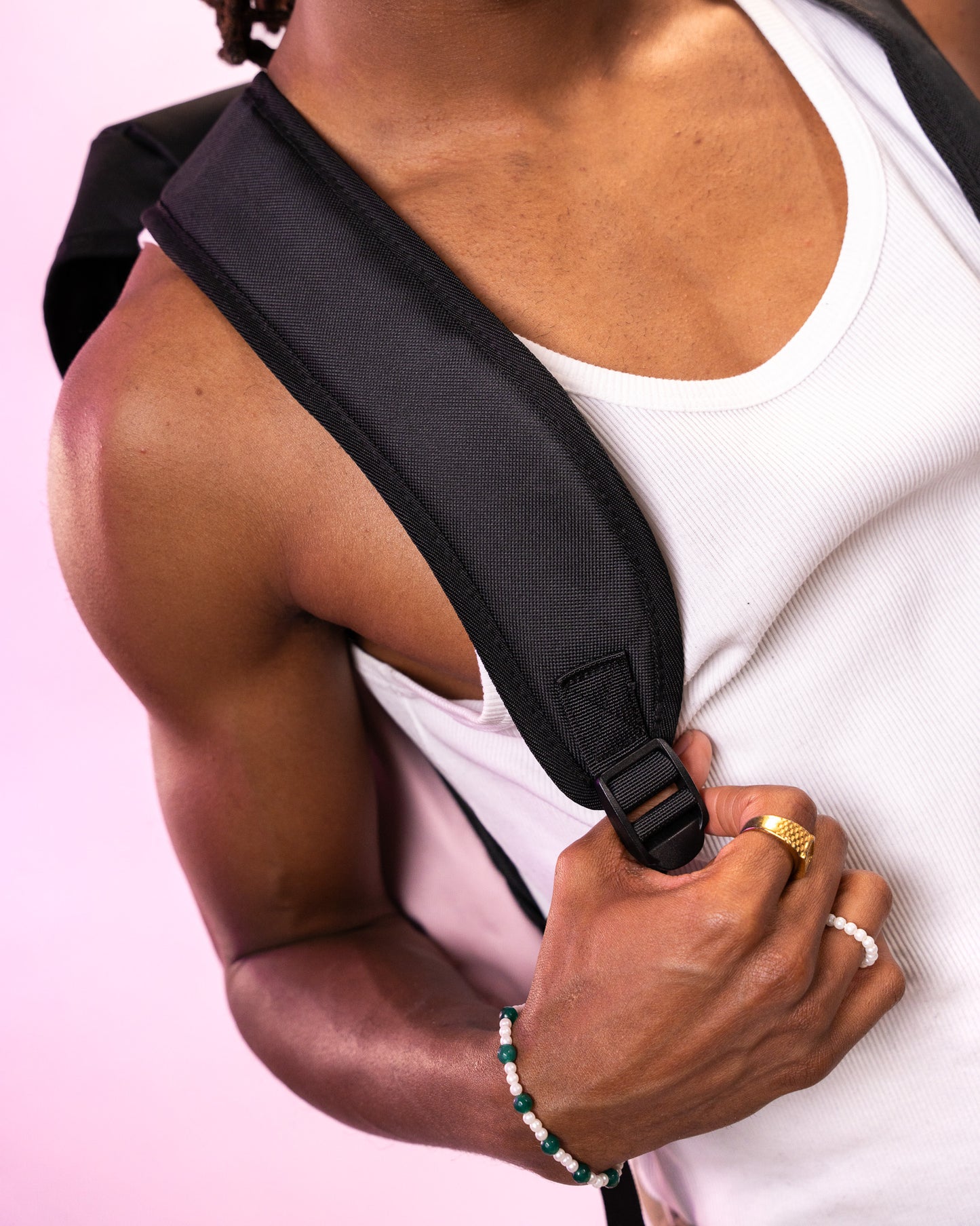 Black and Pink Backpack