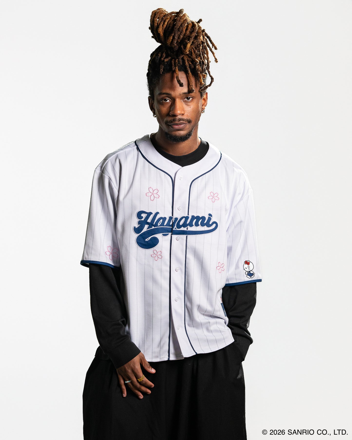 Jersey Baseball Blanc Hayami | Hello Kitty