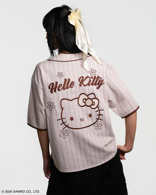 Jersey Baseball Beige Hayami | Hello Kitty