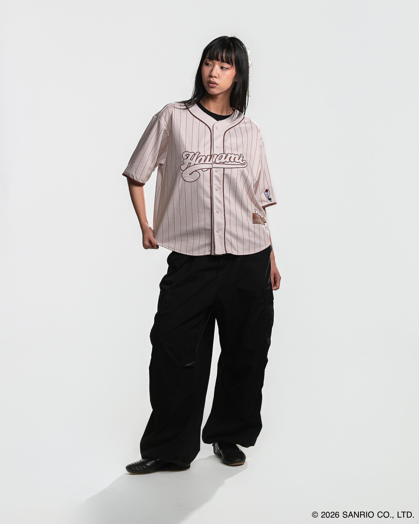 Jersey Baseball Beige Hayami | Hello Kitty