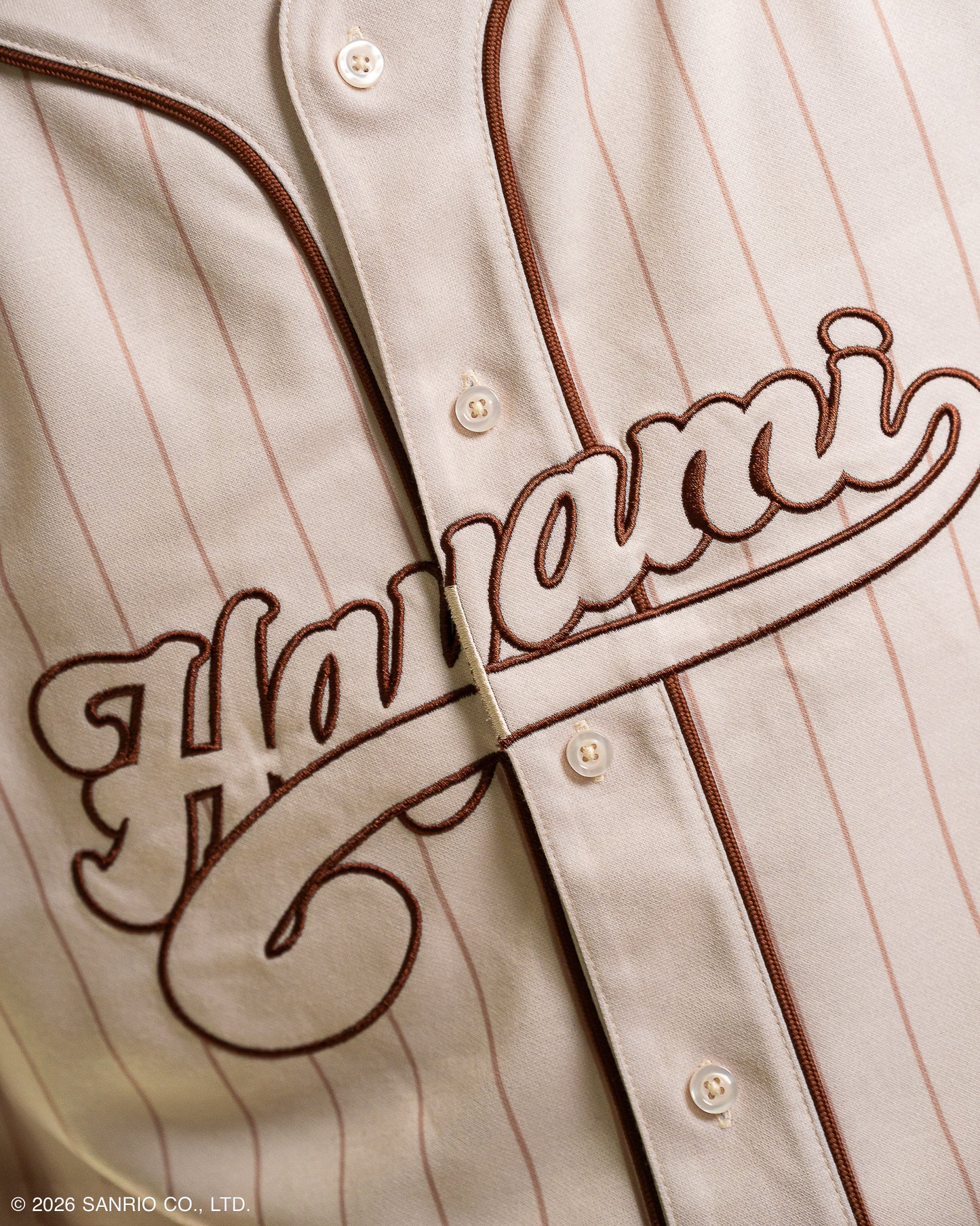 Jersey Baseball Beige Hayami | Hello Kitty
